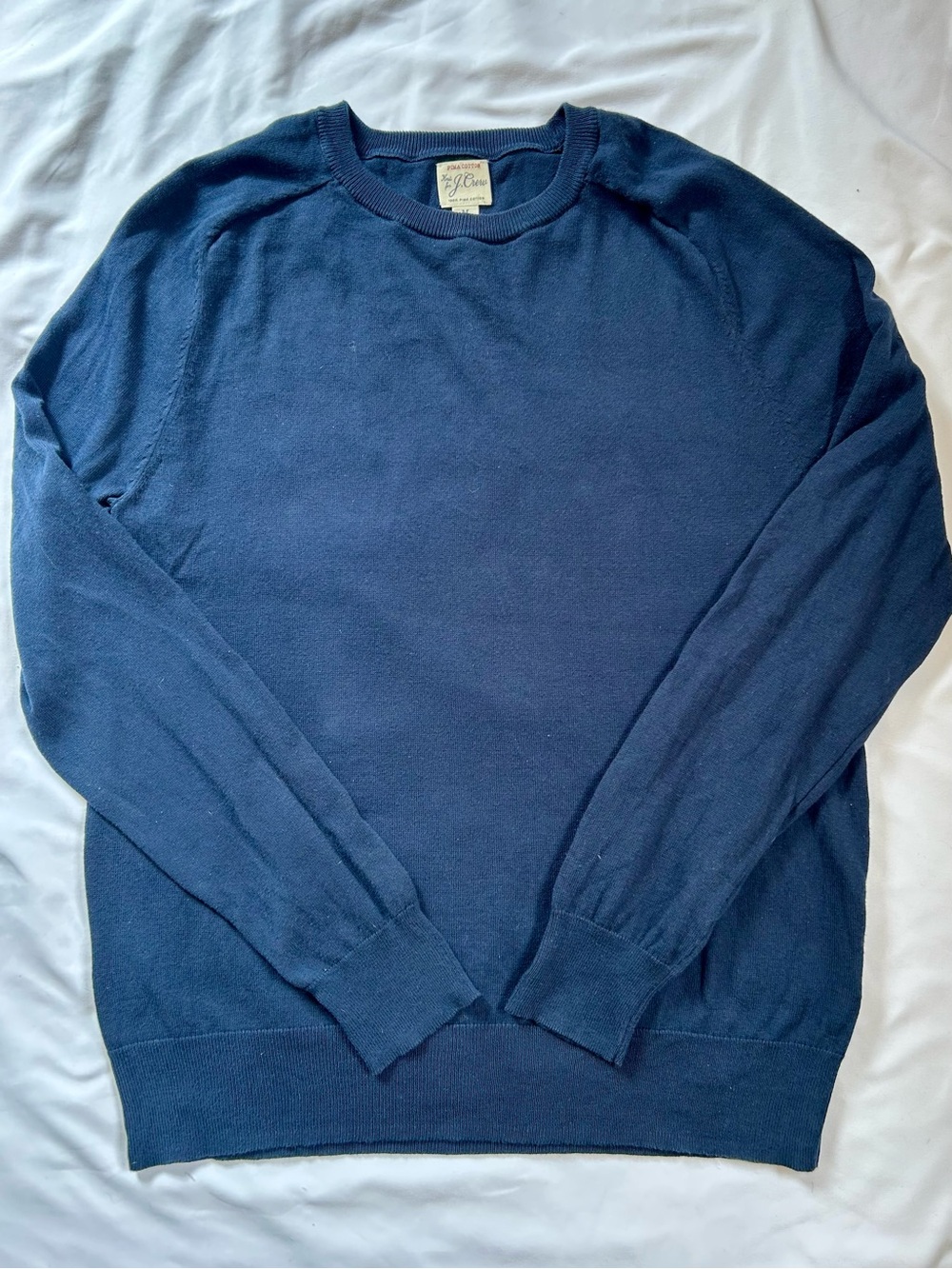 J. Crew Men's Navy Crewneck Sweater - Picture 2 of 5